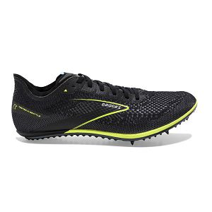 Brooks ELMN8 6 Mens Racing Shoes Black/Yellow | USA-LSC286714